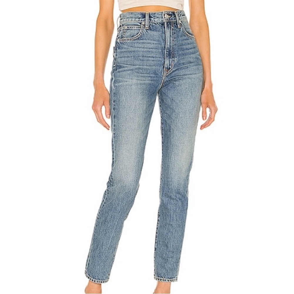SLVRLAKE beatnik straight leg jeans don’t be cruel medium wash rigid size 26